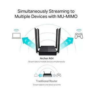 Router WiFi wireless MU-MIMO AC1200 TP-Link Archer A64