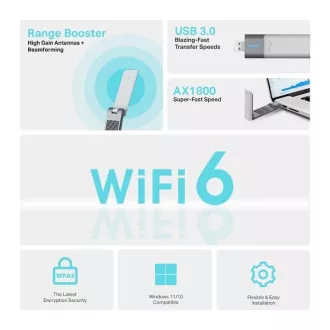 Adaptor USB wireless TP-Link Archer TX20UH - AX1800 cu câștig ridicat