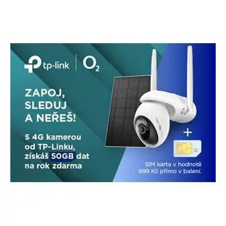 TP-Link Tapo C665G KIT Cameră de securitate cu alimentare solară, rotire panoramică/înclinabilă, Wi-Fi și 4G LTE