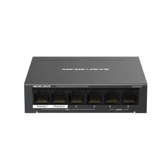 Switch desktop Mercusys MS106PG cu 6 porturi 100/1000 Mbps cu 4 porturi PoE+ Switch desktop Mercusys MS106PG cu 6 porturi 100/1000 Mbps cu 4 porturi PoE+