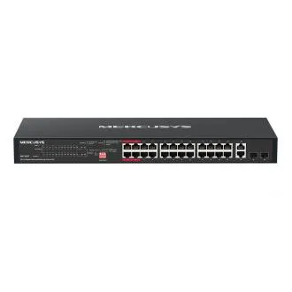 Switch rack Gigabit TP-Link Mercusys MS128GP cu 28 de porturi și 24 de porturi PoE+