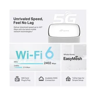 TP-Link Archer NX505 - Router wireless Gigabit 5G cu bandă duală TP-Link Archer NX505 - Router wireless Gigabit 5G cu bandă duală