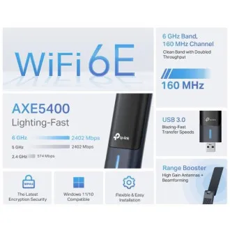 TP-Link Archer TBE230UH - Adaptor USB wireless cu bandă duală Wi-Fi 7 Mini TP-Link Archer TBE230UH - Adaptor USB wireless cu bandă duală Wi-Fi 7 Mini