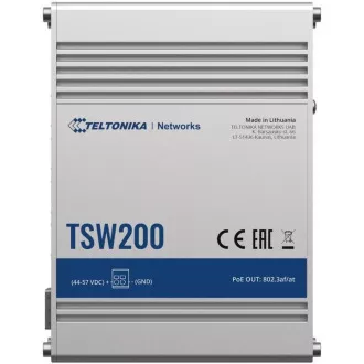 Comutator Teltonika PoE  Unmanaged Switch 8, 10/100/1000, 2x porturi SFP - TSW200