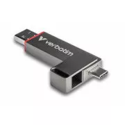 VERBATIM Stick USB-C și USB-A cu două stick-uri USB 3.2 Gen 1, 1 TB