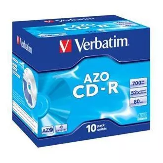 CD-R VERBATIM AZO 700MB, 52x, cutie specială, 1 buc.