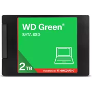 SSD WD GREEN 3D NAND WDS200T5G0A 2TB, SATA III 6 Gb/s, 545 MB/s, 2.5"