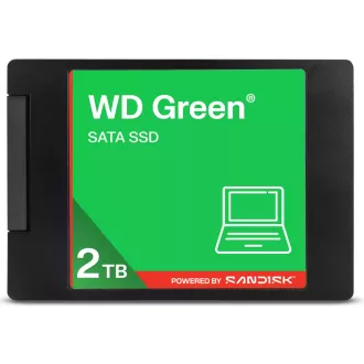 SSD WD GREEN 3D NAND WDS200T5G0A 2TB, SATA III 6 Gb/s, 545 MB/s, 2.5"