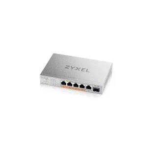 Zyxel XMG-105HP 5 porturi 2.5G + 1 SFP+, 4 porturi 70W total PoE++ Desktop MultiGig neadministrat Switch
