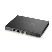 Zyxel XGS1935-28HP, 28 porturi Lite-L3 Smart Managed PoE Switch, 24x Gigabit PoE și 4x 10G SFP+, mod hibrid, autonom o