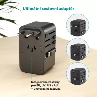 Adaptor de călătorie Epico UltraBoost GaN 70W EU70