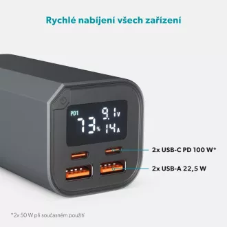 Baterie externă Epico Alu PD 100W - 20.000mAh - gri