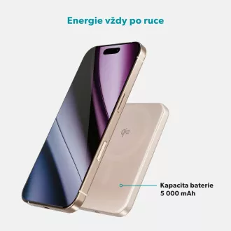 Baterie externă Epico Qi2 5000mAh Alu Mag+ EM51 - roz Baterie externă Epico Qi2 5000mAh Alu Mag+ EM51 - roz