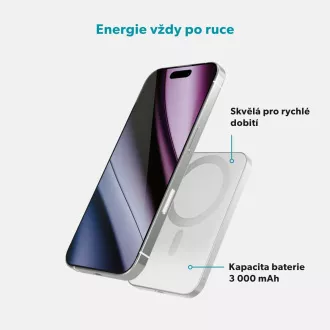 Epico 3000mAh Alu Mag+ PowerBank EM31 - argintiu