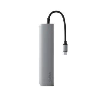 Hub Epico 6 în 1 din aluminiu USB-C 8K - Gri Hub Epico 6 în 1 din aluminiu USB-C 8K - Gri