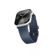 Curea de ceas Epico din piele 42/44/45/46/49 - albastră