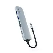 Hub Epico 6 în 1 din aluminiu USB-C 8K - Albastru