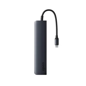 Hub Epico 6-în-1 USB-C 8K din aluminiu - cu jet de cerneală