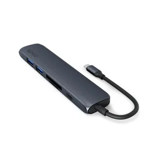 Hub Epico 7 în 1 din aluminiu USB-C 8K - cu jet de cerneală