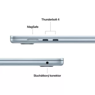 Apple MacBook Air 15"/M4/15.3"/2880x1864/24GB/512GB SSD/M4/Sequoia/Albastru deschis/1R Apple MacBook Air 15"/M4/15.3"/2880x1864/24GB/512GB SSD/M4/Sequoia/Albastru deschis/1R