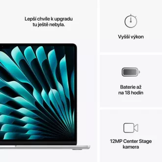 Apple MacBook Air 15"/M4/15.3"/2880x1864/16GB/512GB SSD/M4/Sequoia/Argintiu/1R