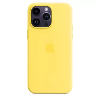 iPhone 14 Pro Max Carcasă de silicon cu MS - C.Yellow iPhone 14 Pro Max Carcasă de silicon cu MS - C.Yellow