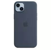 Husă din silicon pentru iPhone 14+ cu MS - Storm Blue