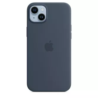 Husă din silicon pentru iPhone 14+ cu MS - Storm Blue Husă din silicon pentru iPhone 14+ cu MS - Storm Blue