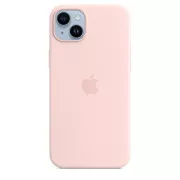 Husă din silicon pentru iPhone 14+ cu MS - Chalk Pink