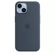 Husă din silicon pentru iPhone 14 cu MagSafe - Storm Blue