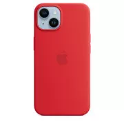 Husă din silicon pentru iPhone 14 cu MS - (PRODUCT)RED