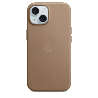 iPhone 15 FineWoven Case cu MS - Taupe iPhone 15 FineWoven Case cu MS - Taupe