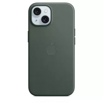 iPhone 15 FineWoven Case cu MS - Evergreen iPhone 15 FineWoven Case cu MS - Evergreen