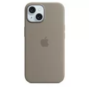 Husa din silicon pentru iPhone 15 cu MagSafe - Clay