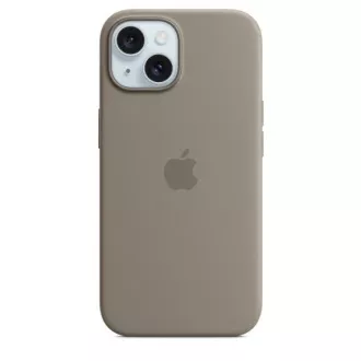 Husa din silicon pentru iPhone 15 cu MagSafe - Clay