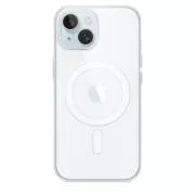iPhone 15 + husă transparentă cu MagSafe