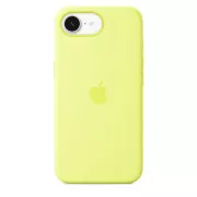 Carcasă din silicon pentru iPhone 16e - Galben neon