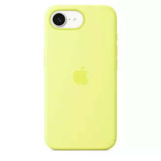 Carcasă din silicon pentru iPhone 16e - Galben neon
