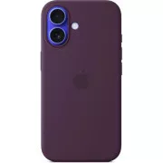 Husa din silicon pentru iPhone 16 cu MS - Prune