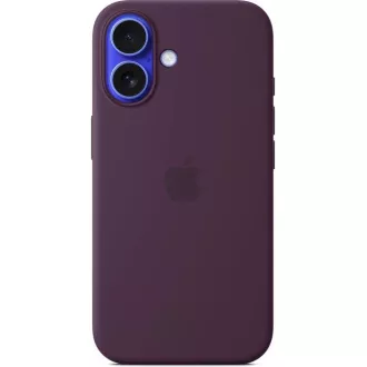 Husa din silicon pentru iPhone 16 cu MS - Prune