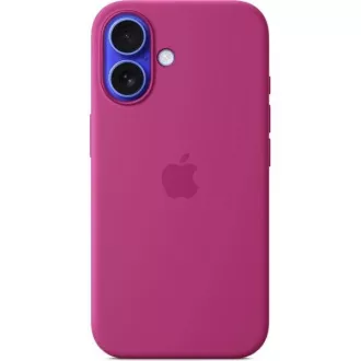 Husa din silicon pentru iPhone 16 cu MS - Fuchsia