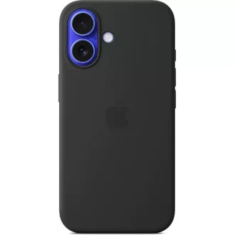 Husa din silicon pentru iPhone 16 Plus cu MS - Neagra