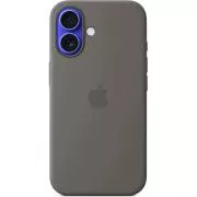 Husa din silicon pentru iPhone 16 Plus cu MS - Stone Grey