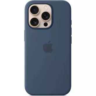 Husa din silicon pentru iPhone 16 Pro cu MS - Denim