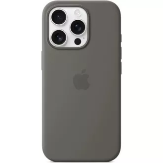 Husa din silicon pentru iPhone 16 Pro cu MS - Stone Grey