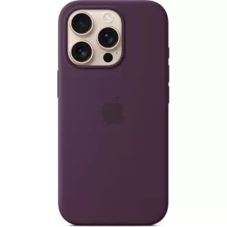Husa din silicon pentru iPhone 16 Pro Max cu MS - Prune Husa din silicon pentru iPhone 16 Pro Max cu MS - Prune