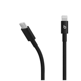 Cablu USB-C/Lightning țesut Beats (1,5 m) - Negru Bolt