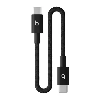 Cablu Beats USB-C / USB-C țesut (20 cm) - Negru Bolt