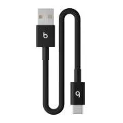 Cablu țesut Beats USB-A / USB-C (20 cm) - Negru Bolt