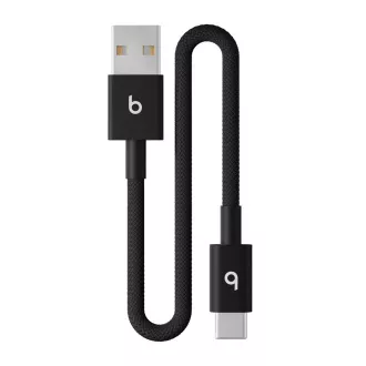 Cablu țesut Beats USB-A / USB-C (20 cm) - Negru Bolt